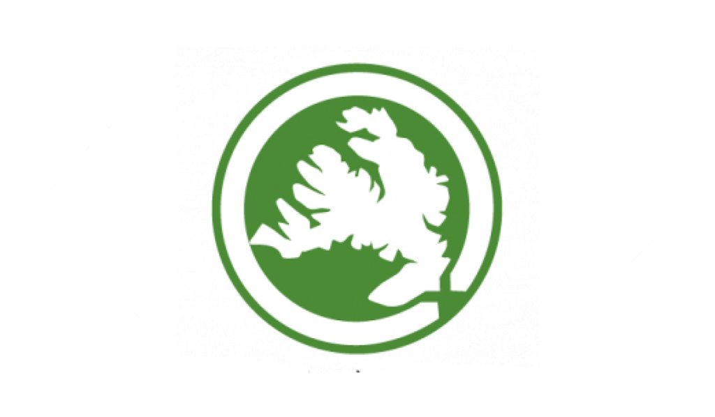 Mynd af sólmyrkva yfir sjóndeildarhring